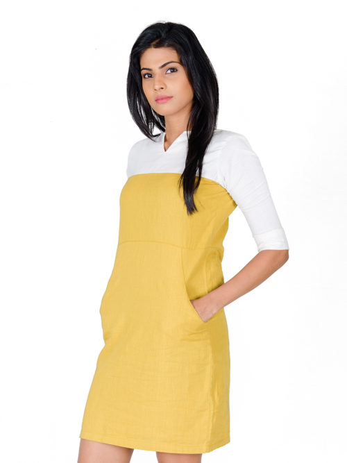 Yellow Linen Dress / Women Molly Sri Lanka