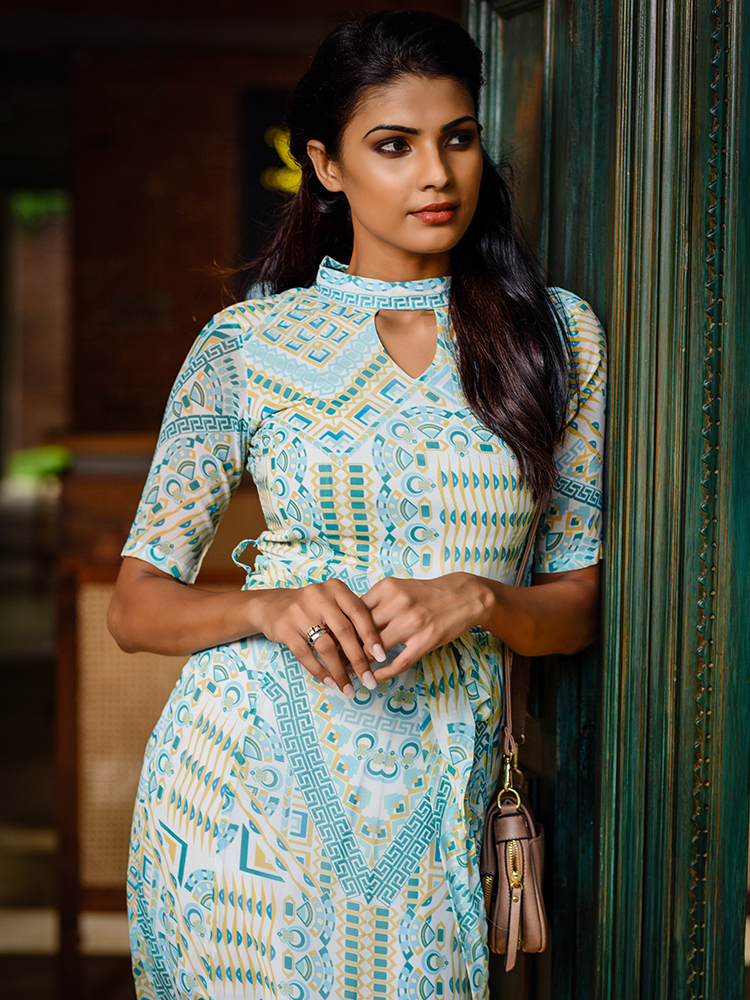 High Neck Dress (Women / Dresses) – Molly Sri Lanka
