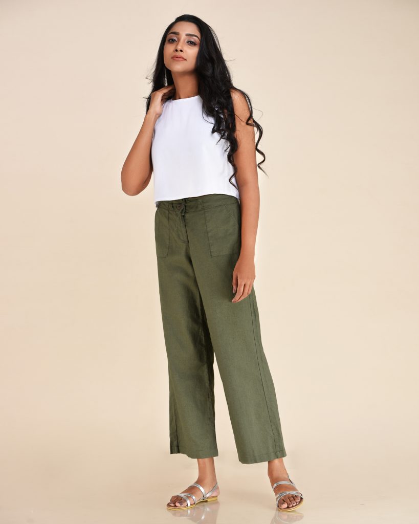 Stripe Linen Pant (Women / Pants) â Molly Sri Lanka