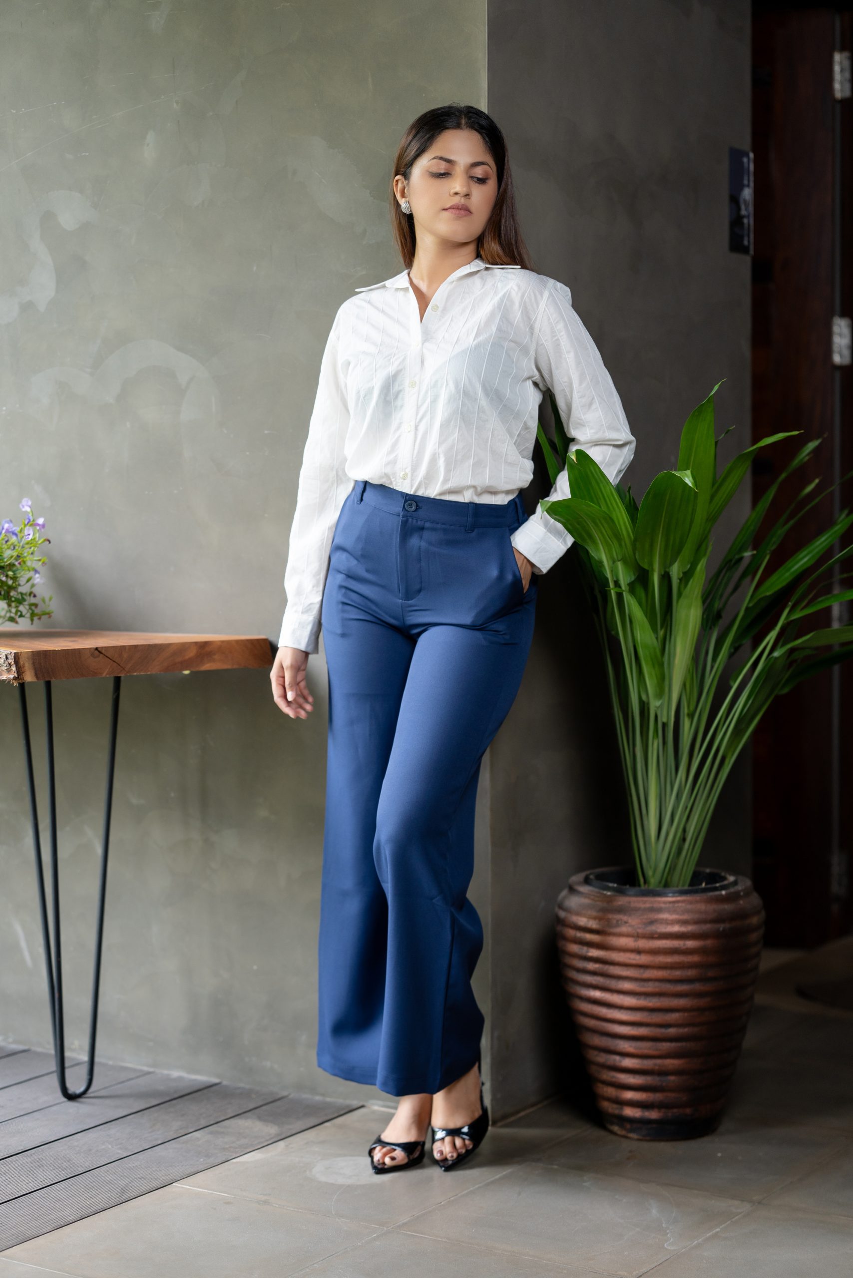 White stripe blouse  
