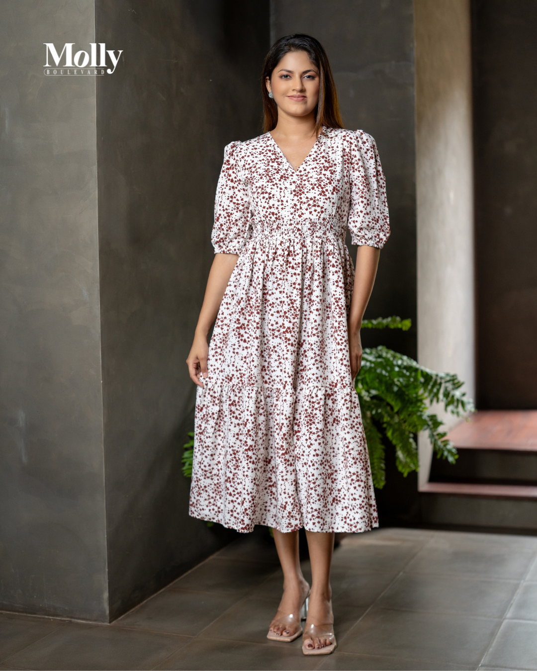 Printed smoke dress 