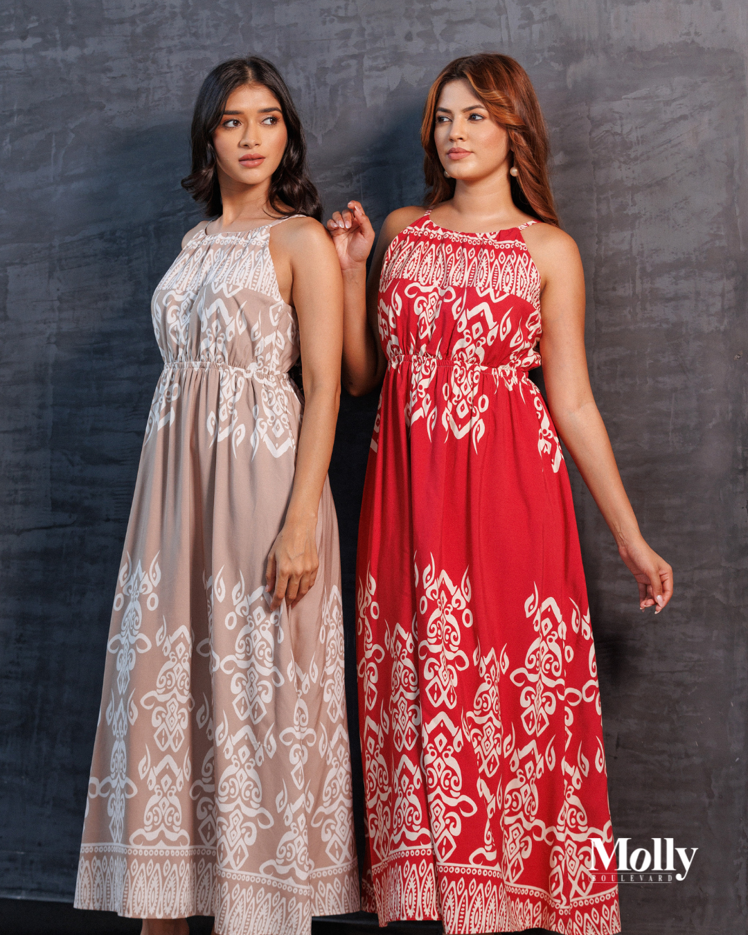 Boarder strapy dress 