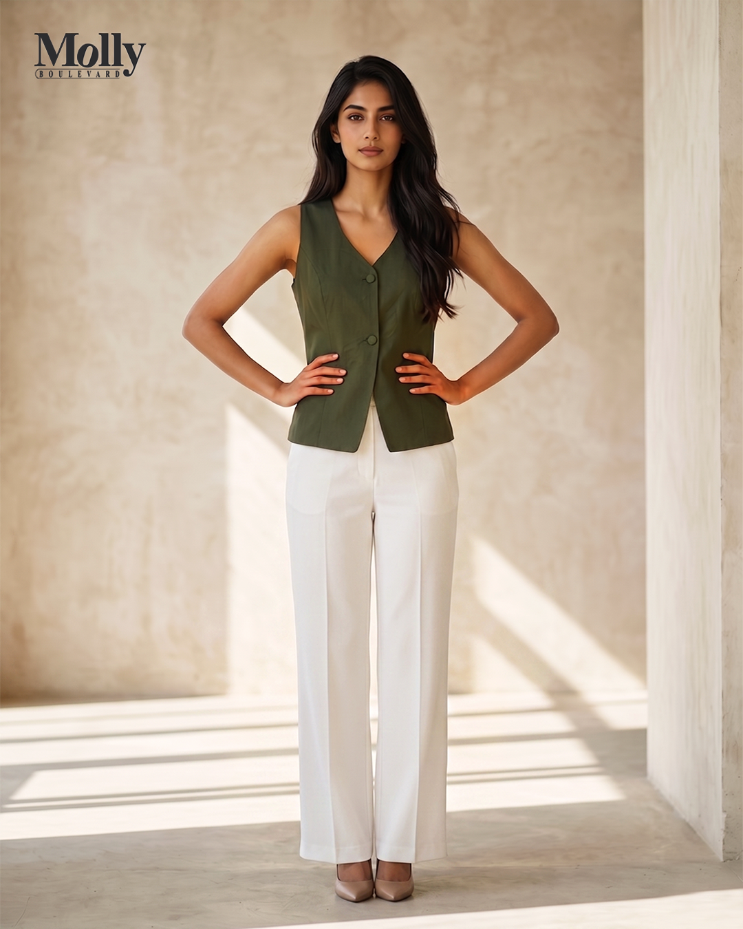 Aline button blouse 