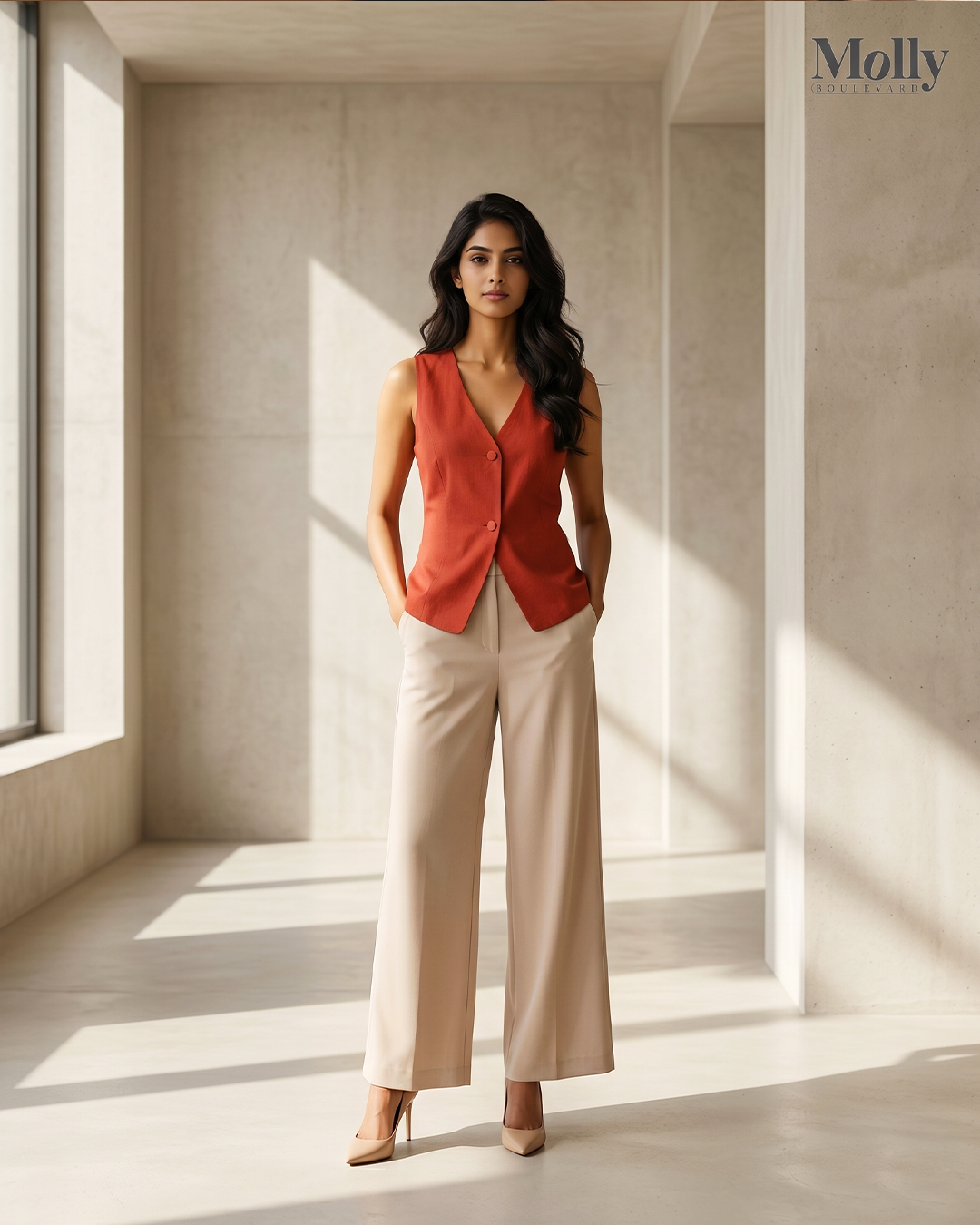 Aline button blouse 