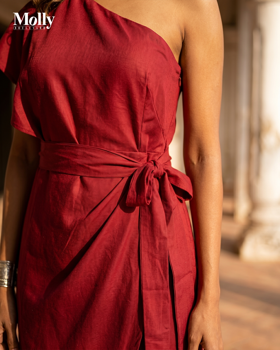 Wrap one Shoulder Dress 